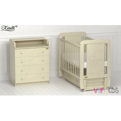 Детская кроватка Kitelli Amore с продольным маятником